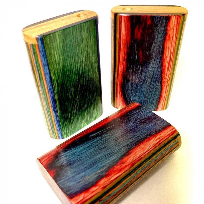 Colorful Wood Dugout Box