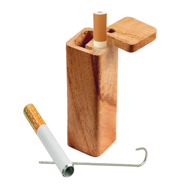 wooden marijuana dugout one hitter set