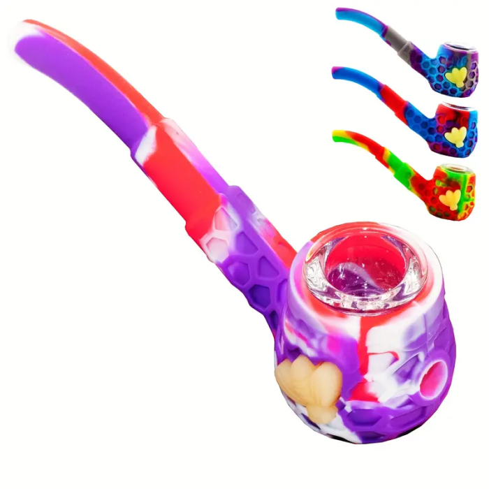 Silicone Smoking Pipe With Lid Wholesale