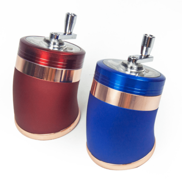 Customizable Herb Grinder With Crank Handle