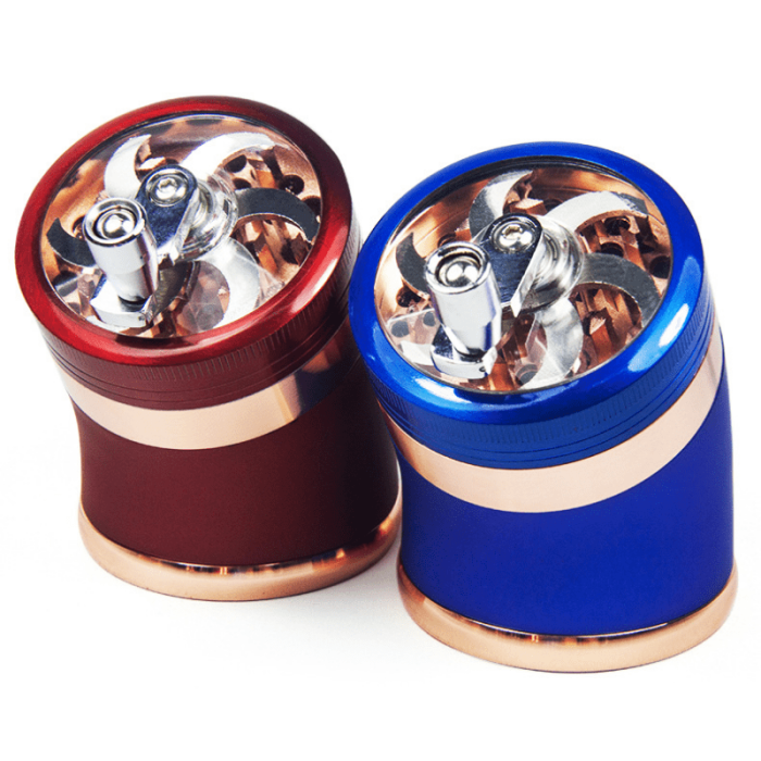 Customizable Herb Grinder With Crank Handle