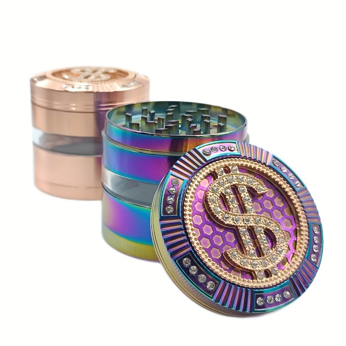 4 Layers Us Golden Metal Weed Grinder Bulk