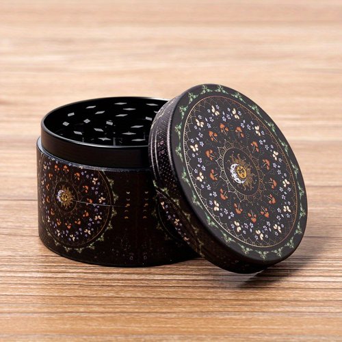 2.5" Vintage Bohemian Pattern Aluminum Weed Grinder Wholesale