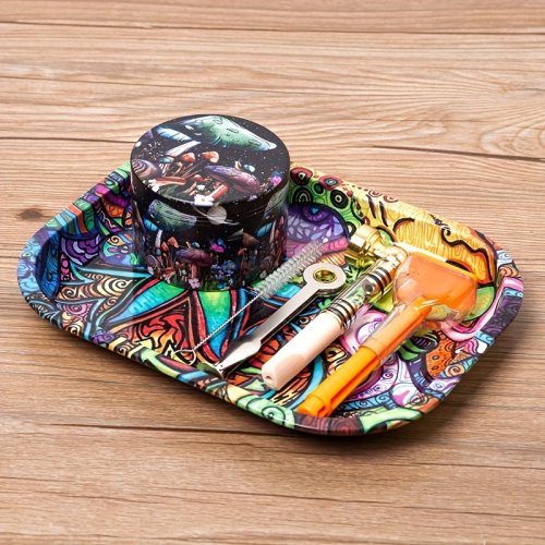 2.5" Vintage Bohemian Pattern Aluminum Weed Grinder Wholesale