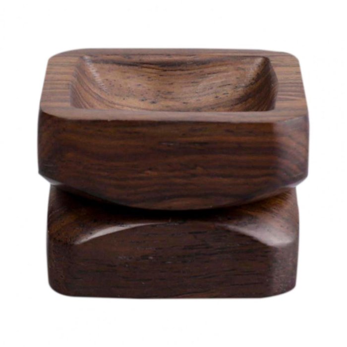 Wood Cut 2-Piece Herb Grinder Wholesale