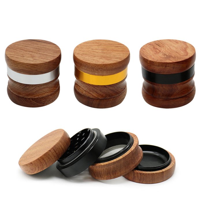 Wholesale Wooden Grinder With Kief Catcher