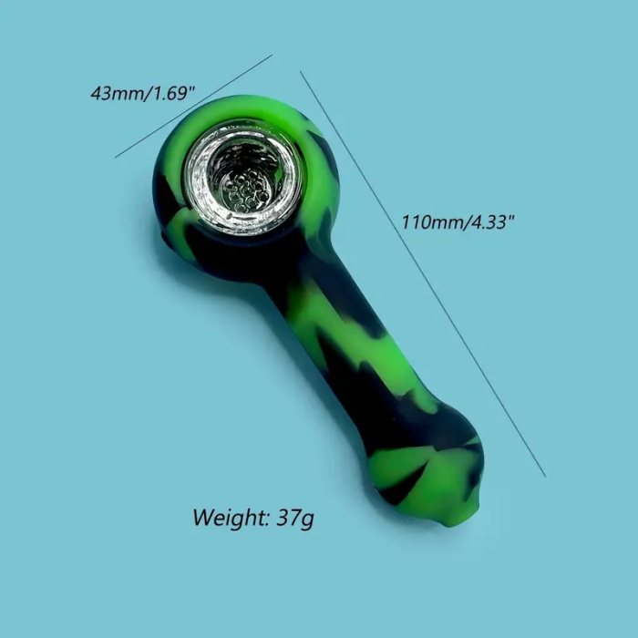 Green Small Silicone Smoking Pipe Wholesale