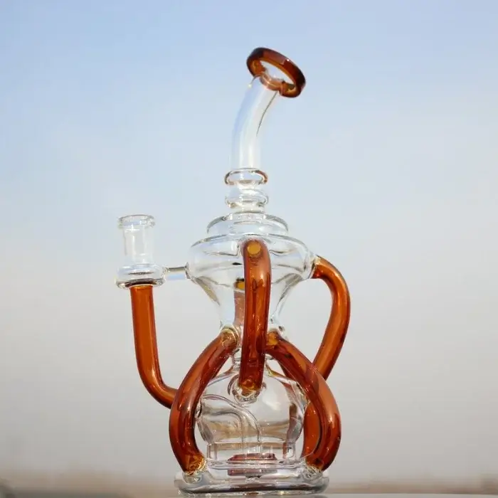 Recycler Dab Rig With Various Colors For You To Choose High Quality Disposable Smoking Water Pipe Wholesale