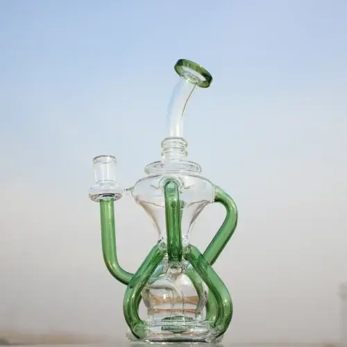 Recycler Dab Rig With Various Colors For You To Choose High Quality Disposable Smoking Water Pipe Wholesale