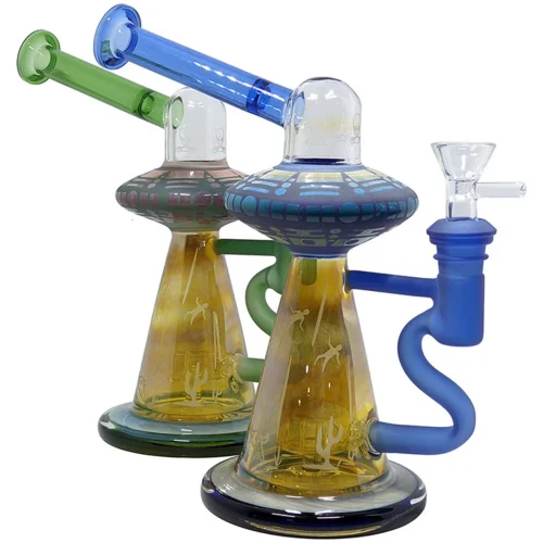 4.7 inch Wigwag Decal Glass Water Pipe Wholesale